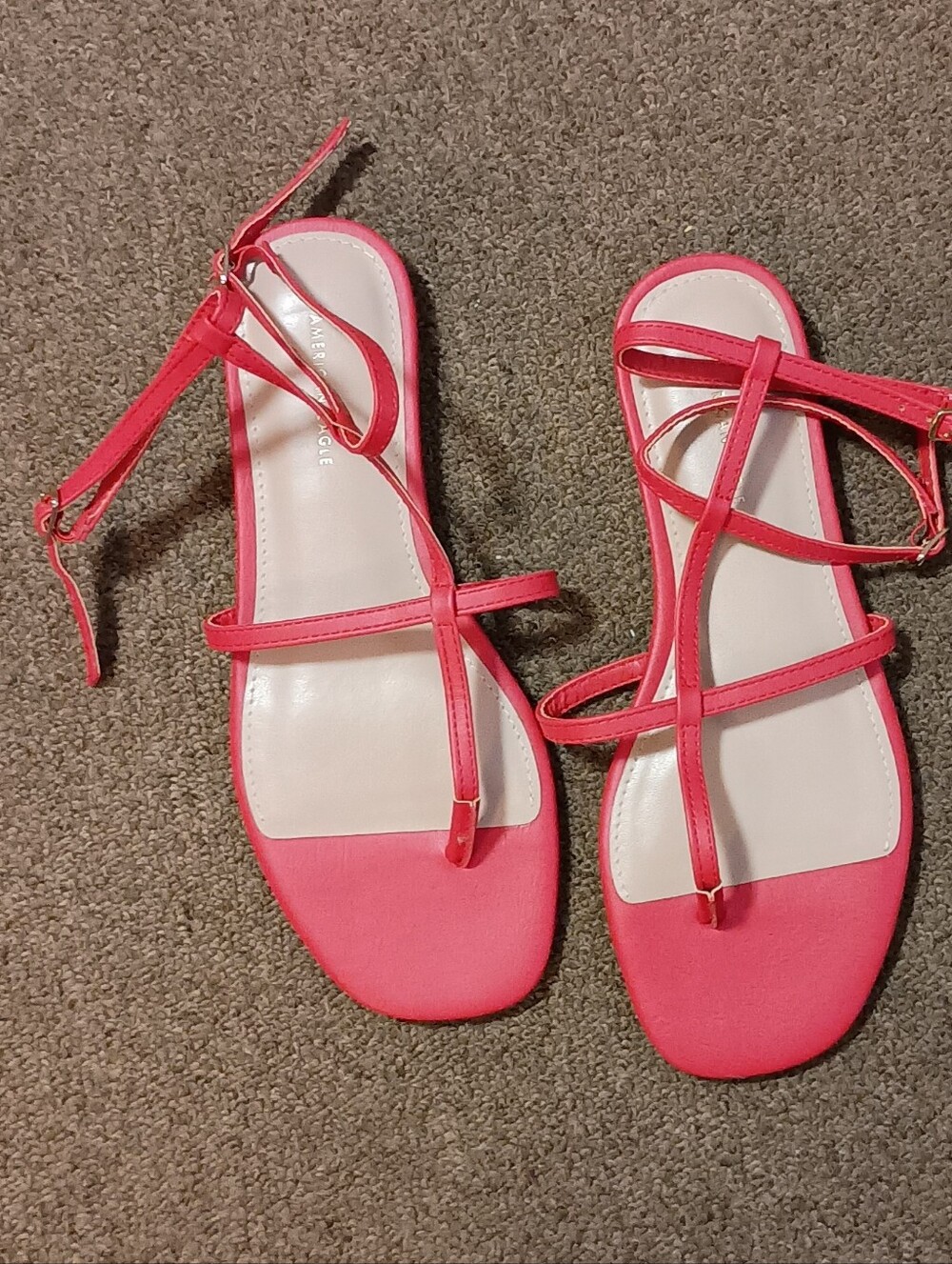 Red Gladiator Sandals